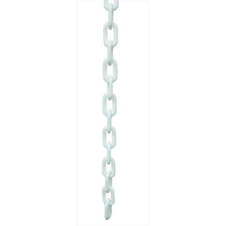 Vic Crowd Control Inc VIP Crowd Control 1882-50 1.5 in. dia. Plastic Chain - 50 ft. Length; White 1882-50